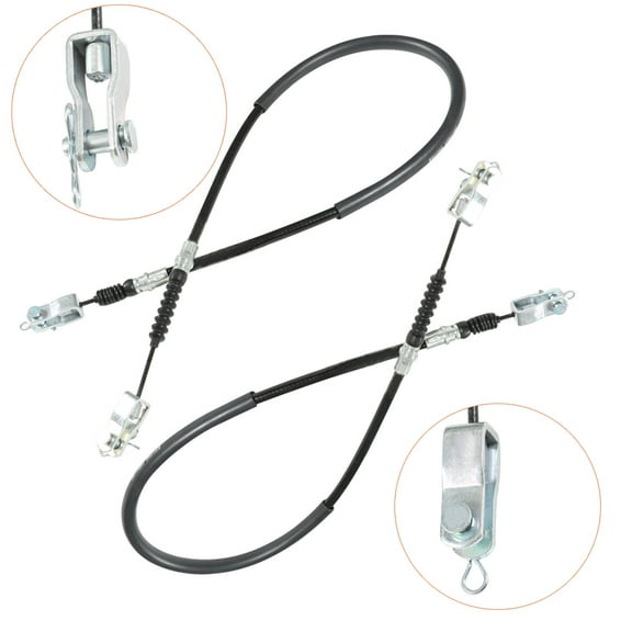 ALL-CARB (2) Brake Cables for Club Car DS 1981-1999 Gas and Electric Golf Carts 42"