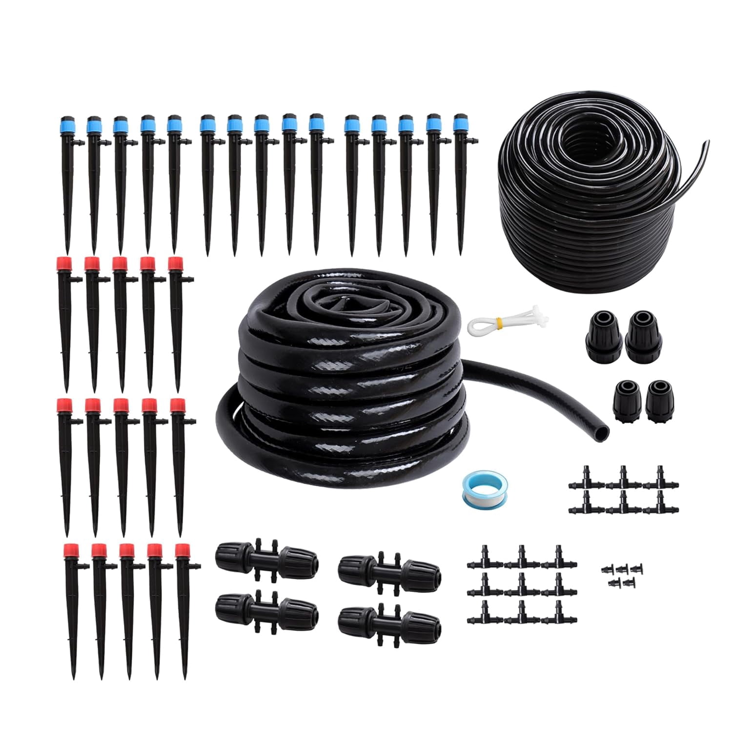 ALL-CARB 240FT Drip Irrigation System Kit for Plant Greenhouse Yard Lawn