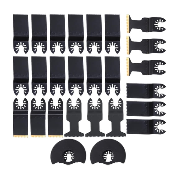 ALL-CARB 26 PCS Oscillating Saw Blades Kit Accuracy Cutting Kit Oscillating Multi-Tool Blades - Universal Fit, Cuts Wood, Metal, PVC, Drywall