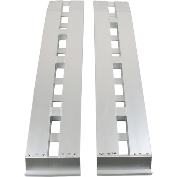 ALL-CARB 2PCS 60 Inch x 12 Inch Aluminum Trailer Loading Ramps - 6000 lbs Capacity with Beavertail Hook End