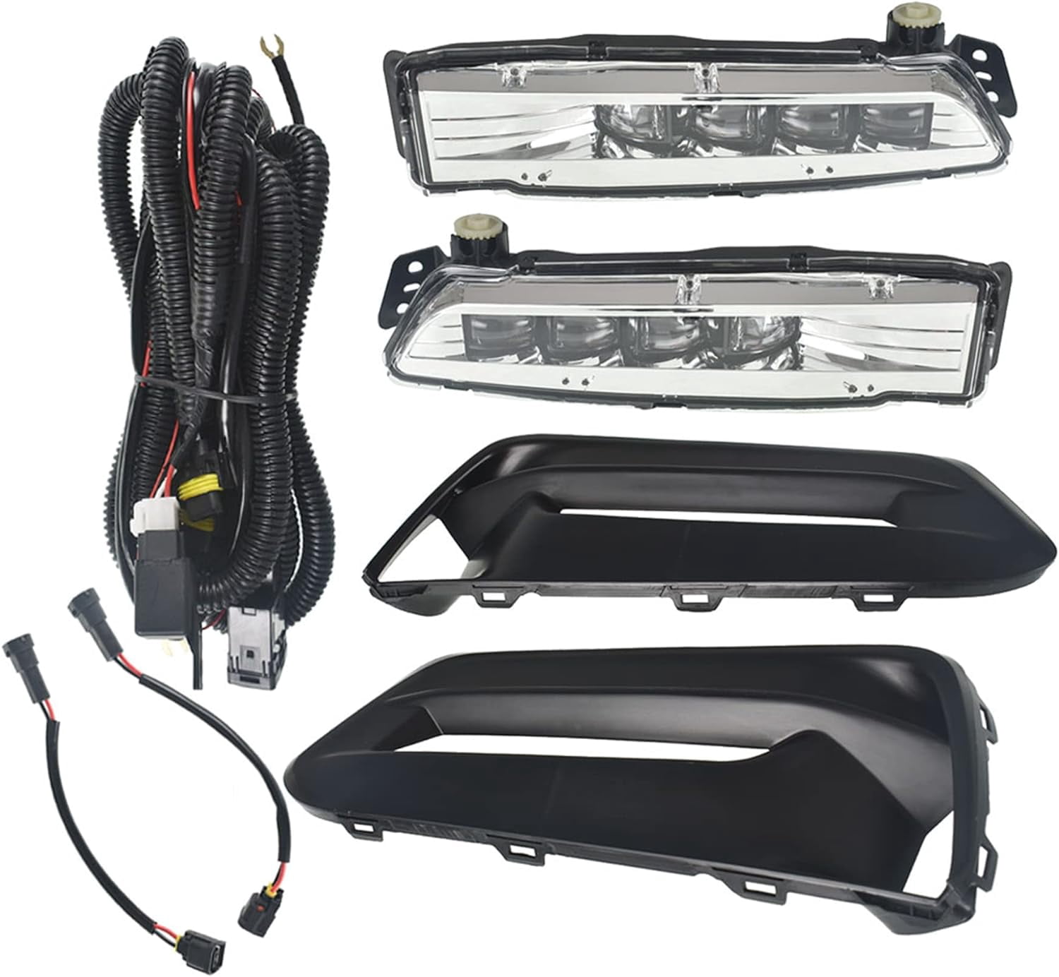Spyder 18-19 Honda Accord Sedan OEM LED Fog Lights w/OEM Fit Switch - Clear (FL-HA2018-4D-LED-C)