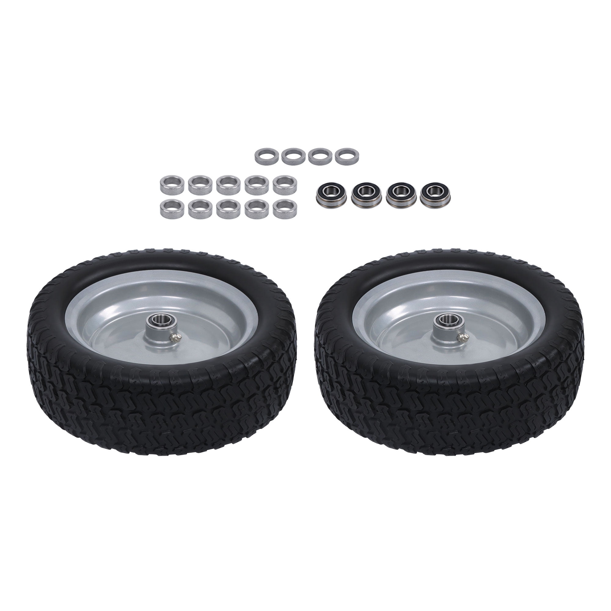 ALL-CARB 2pack 13x5.00-6 Solid Riding Lawn Mower Tire with 3/4" Axle Hole PU Tires and Wheel