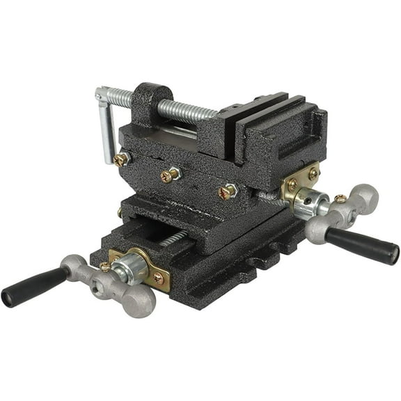 ALL-CARB 3 Inch Cross Slide Drill Press Vise 2 Way X-Y Heavy Duty Clamp Machine