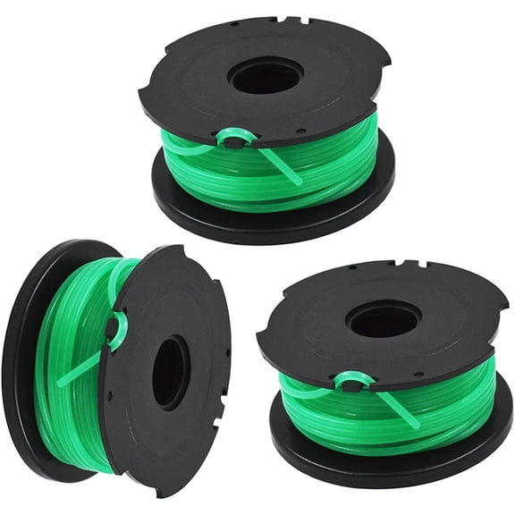 ALL-CARB 3-Pack 20ft 0.08in String Trimmer Line Green Spool Replacement for SF-080 GH3000 GH3000R LST540 LST540B