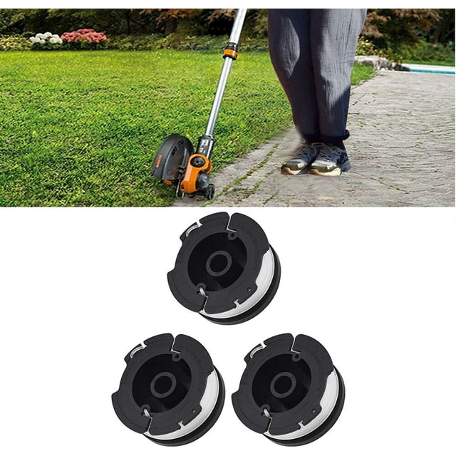 ALL-CARB 3-Pack AF-100 Replacement Spool,0.065 Line String Trimmer Replacement for Black+Decker AF-100-3ZP GH900 GH600 Weed Eater String Trimmer