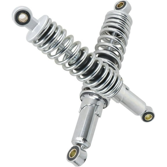 ALL-CARB 320mm Silver Chrome Universal 12.5 Rear Shock Absorbers Replacement for Suzuki Yamaha Kawasaki XL 883 1200 90cc 110cc 125cc 150cc Go Kart Quad Dirt Sport Bikes ATV