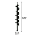 thumbnail image 1 of ALL-CARB 4 Inch Earth Auger Drill Bits for Gas Powered Post Fence Hole Digger Cast Steel, 1 of 6