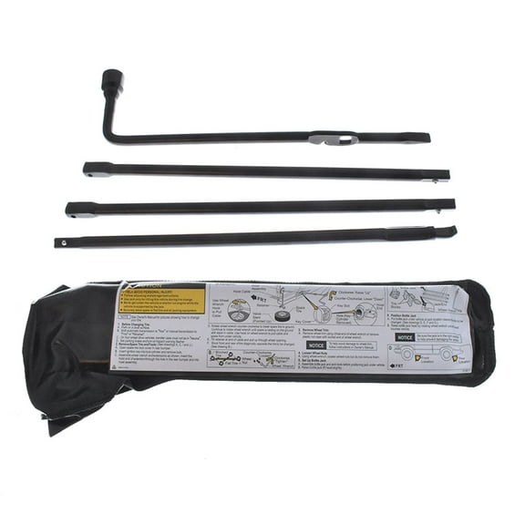 ALL-CARB 4 Pcs Spare Tire Lug Wrench Jack Tool Kit Replacement for 2000-2014 Chevy Silverado 1500 GMC Sierra