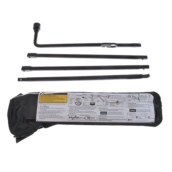 ALL-CARB 4 Pcs Spare Tire Lug Wrench Jack Tool Kit Replacement for 2000-2014 Chevy Silverado 1500 GMC Sierra