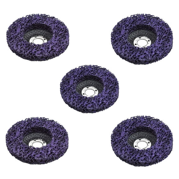 ALL-CARB 4" Poly Strip Disc Wheel Paint Rust Removal Clean For Angle Grinder 5Pack
