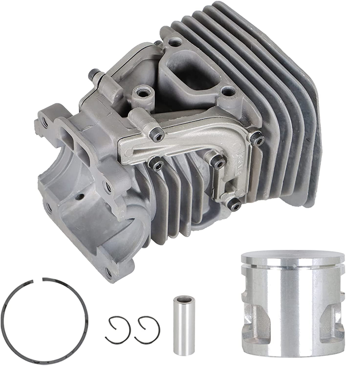For Husqvarna 460 455 Chainsaw 47mm Cylinder Piston Carb Repair Kit