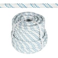 thumbnail image 1 of ALL-CARB 5/8 in 150 FT Braided Rope 11000 LBS Breaking Strength High Force Polyester Rope Suitable for Swing Camping Tree Work White Grey Blue, 1 of 7