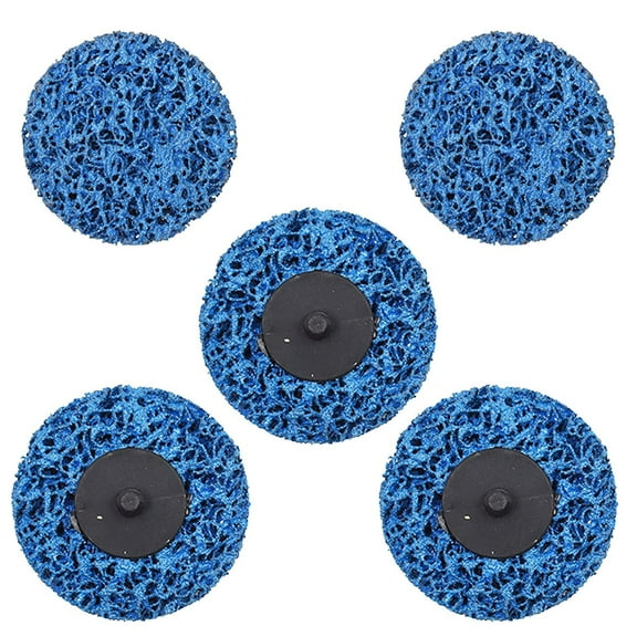 ALL-CARB 5 Packs 3 Inch Quick Change Easy Strip Discs Stripping Wheel Fit for Die Grinder, Drill, Poly Abrasive Wheel, Strips Paint, Cleans Welds, Removes Rust, Scale and Oxidation