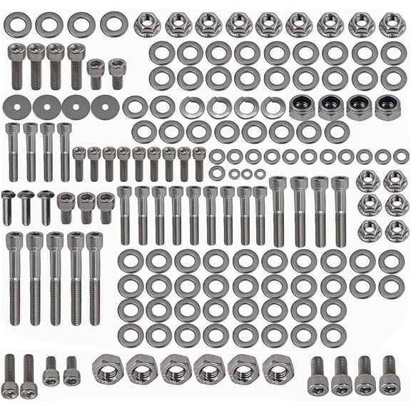 ALL-CARB 667 Pcs Stainless Steel ATV Bolt Screw Kit Set Replacement for Yamaha YFZ350 Banshee