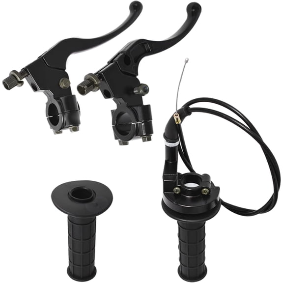 ALL-CARB 7/8 Motorcycle Throttle Cable Clutch Brake Lever Twist Handlebar Levers Replacement for Honda XR80 XR100 CRF70 CRF80 CRF100