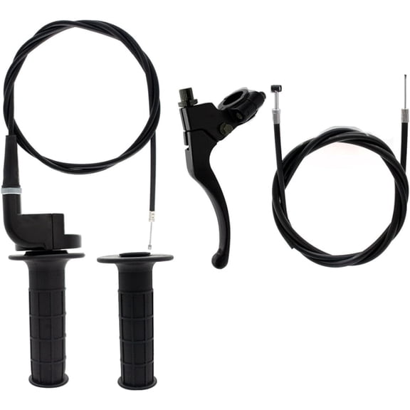 ALL-CARB 7/8 Twist Grip Throttle Accelerator Cable Kit 22mm Handlebars Replacement for 50cc 60cc 66cc 90cc 110cc 125cc 140cc 150cc 190cc 200cc 4-Stroke Pit Dirt Bike ATV Go Kart SDG SSR