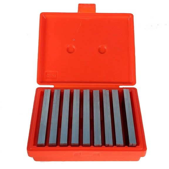 ALL-CARB 9 Pair Steel Parallel Set 1/4 Inch Thick 6 Inch Long 0.0002 Inch Precision