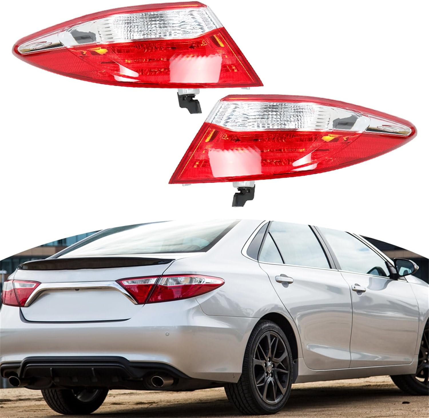 Labwork 1-Pack Left Driver Side Tail Light Replacement For 2015 2016 2017 Toyota Camry Outer Rear Brake Lamp Assembly TO2804121 8156006640, Tail Light Assemblies - Canada