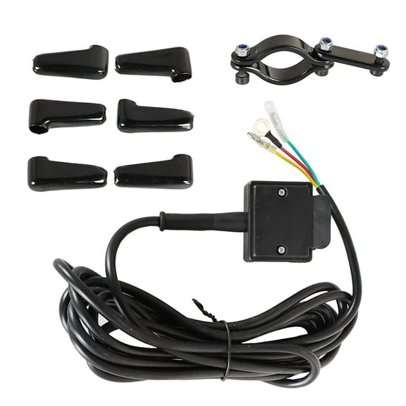 ALL-CARB ATV 12V Handle Bar Control Switch & Mounting Bracket Winch Rocker Thumb Switch