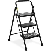 ALL-CARB Aluminum Ladder Folding with Wide Anti-Slip Pedal Lightweight and Portable