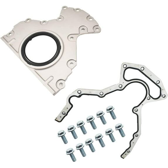 ALL-CARB Aluminum Rear Main Seal Kit Replacement for Silverado Savana Sierra Firebird 4.8L 5.3L 6.0L 6.2L 12633579 12639250