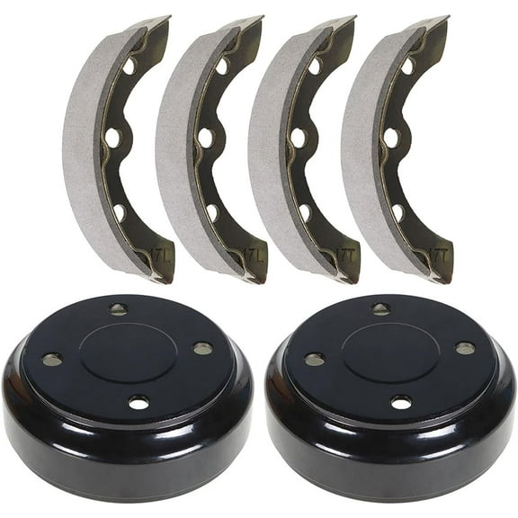 ALL-CARB Brake Shoes And Brake Drums Kit For Club Car Golf Cart DS&Precedent 1995+ Models