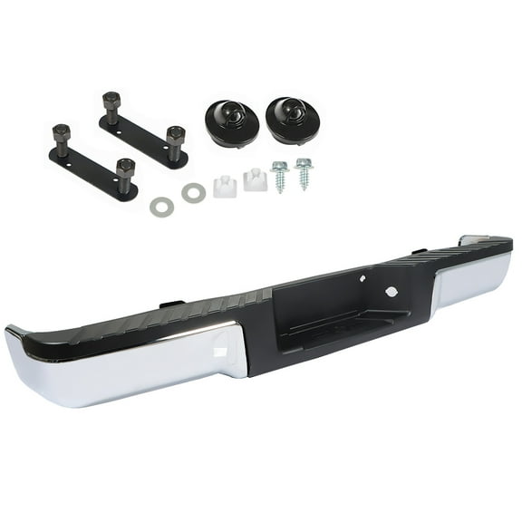 ALL-CARB Complete Rear Step Bumper Without Sensor Hole Fit for Ford F-150 2009 2010 2011 2012 2013 2014