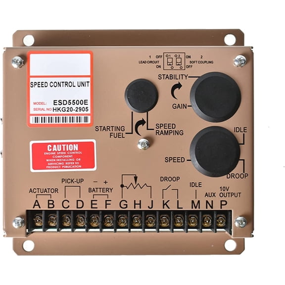 ALL-CARB ESD5500E Electronic Engine Speed Controller Governor DC 12V 24V Generator Control Panel ESD5500