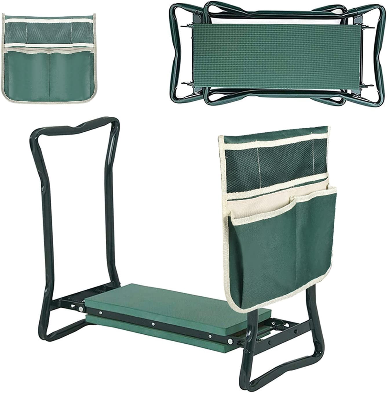 ALL-CARB Foldable Garden Kneeler and Heavy Duty Gardening Bench Bench ...