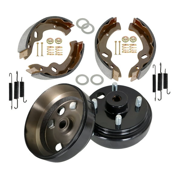 ALL-CARB For EZGO TXT Golf Carts 1996+ Rear Brake hub Drums Brake Shoe Spring Kit