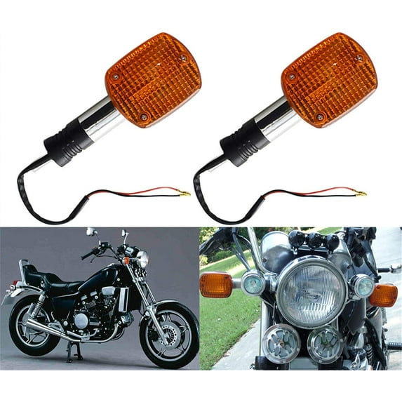 ALL-CARB Front Pair Turn Signal Blinker Lights Replacement for Honda V45 Magna Motorcycle VF750c VF700c
