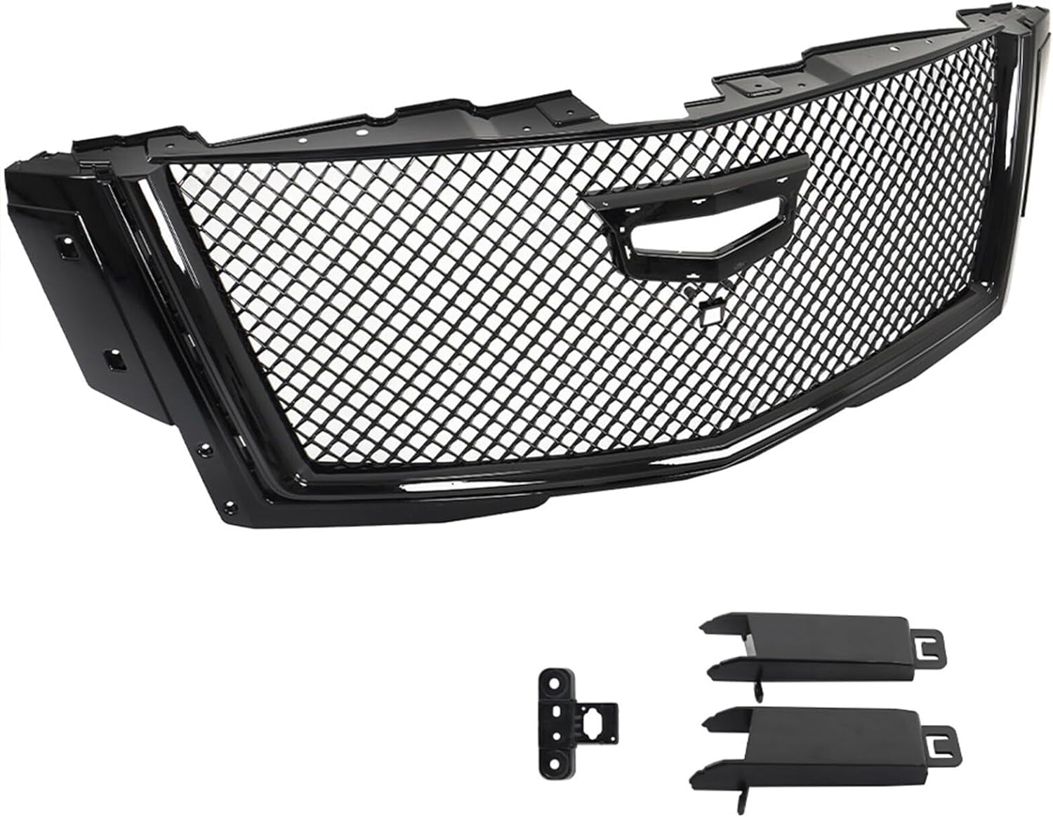 ALL-CARB Front Upper Grille Black Honeycomb Grill Replacement for 2015-2020 Escalade