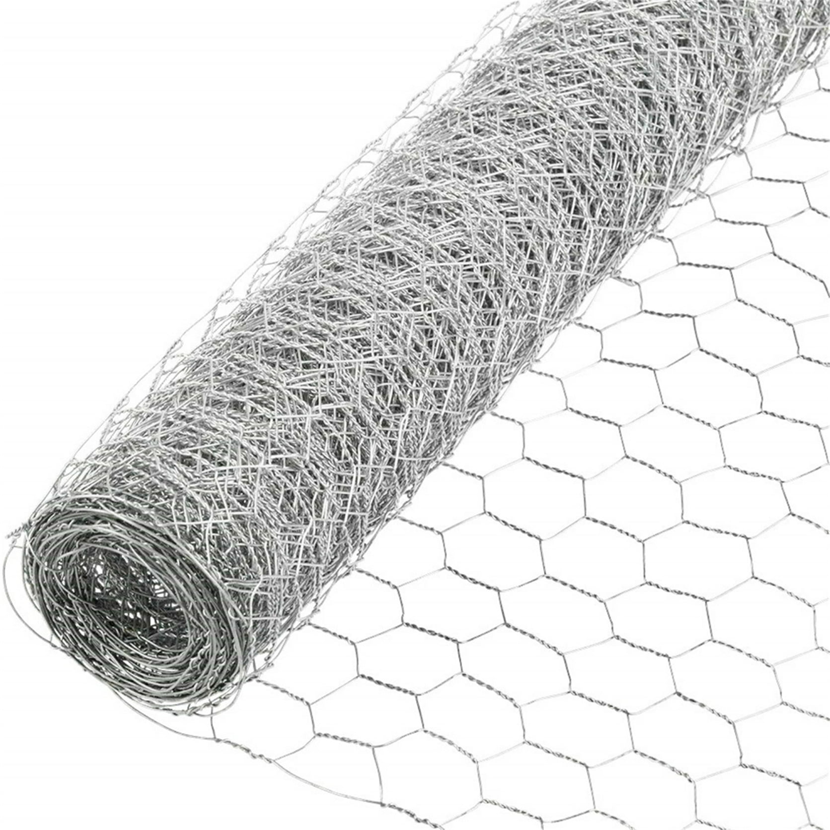 ALL-CARB Galvanized Poultry Net Metal Mesh Fencing Chicken Wire 2" Holes Rustic 72"x150'
