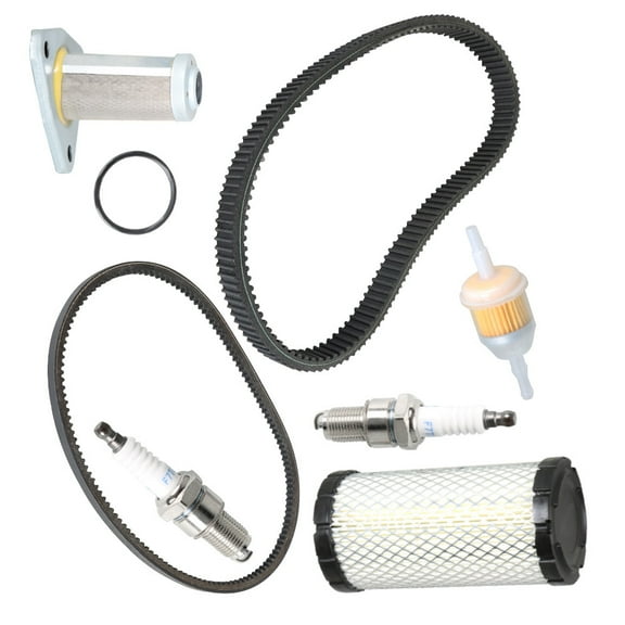 ALL-CARB Gas Golf Cart Tune Up Kit (96+) with Oil Filter Drive/Starter Belt Replacement for EZGO TXT/ST350