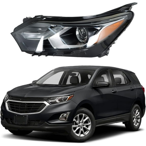 ALL-CARB Headlights Front Head Lamps Replacement for 2018-2021 Chevy Equinox [HID/Xenon Type] Projector Left Side Headlight Assembly