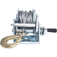 thumbnail image 1 of ALL-CARB Heavy Duty Hand Winch 600LBS Hand Winch Steel Boat Trailer Winch with 8M Steel Wire Rope, 1 of 6