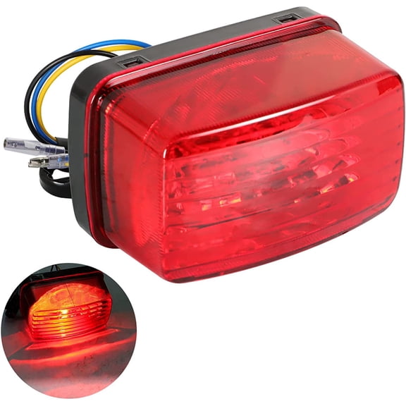 ALL-CARB LED Tail light Assembly with Bulb Replacement for Yamaha Bruin 350 YFM350 YFM450 Rhino 660 2003-2006 5KM-84710-01-00 5KM-84710-00-00 5KM-8472C-10-00