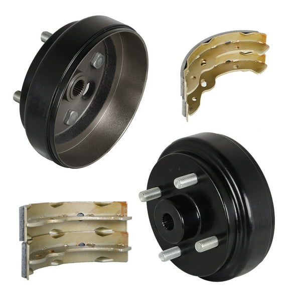 ALL-CARB New For Ezgo Rear Brake hub Drums Brake Shoe Kit Electric 1996+ TXT Golf Carts