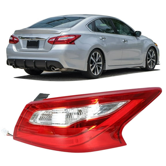 ALL-CARB Outer Tail Light Assembly Replacement for 2016-2018 Nissan Altima, Replaces Tail Light Rear Brake Lamp Right Passenger Side 26550-9HS0A NI2805106