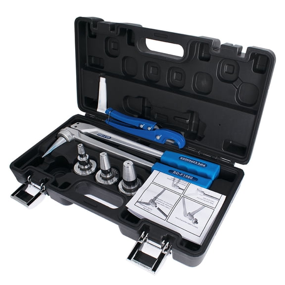 ALL-CARB PEX Expansion Tool Kit Tube Expander with 1/2 3/4 1 inch Expander Heads Hard Case