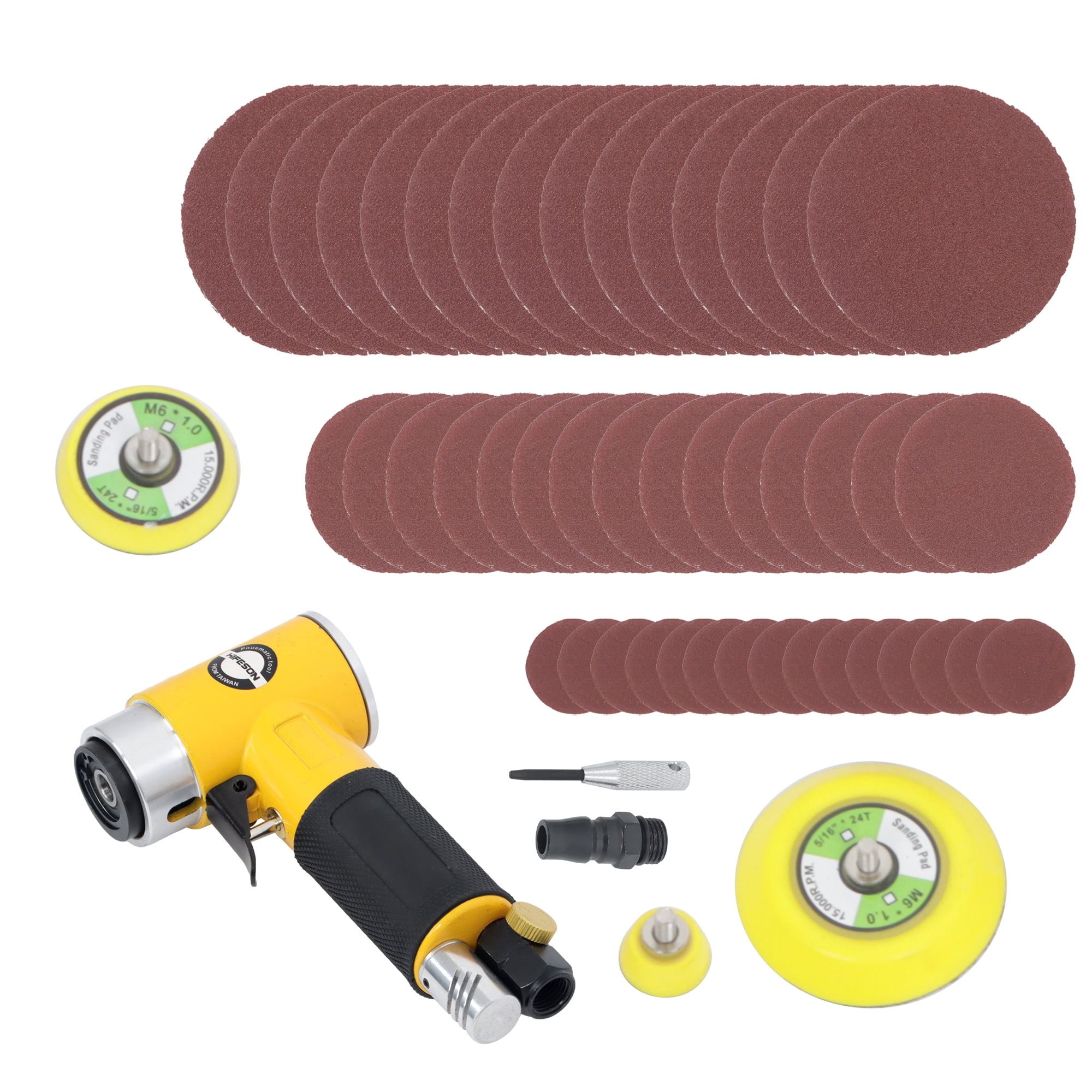 ALL-CARB Random Orbital Air Sander Mini Pneumatic Sander 1 "2" 3 "  for Auto Body Work