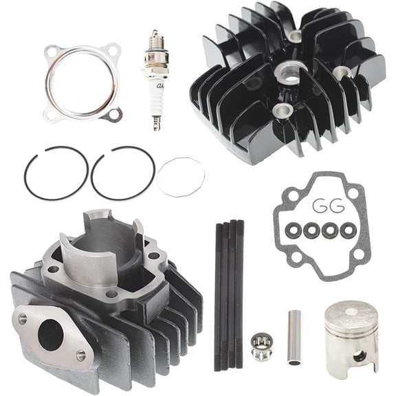 ALL-CARB Top End Head Cylinder Piston Rings Rebuild Kit Replacement for PW50 1981-2022