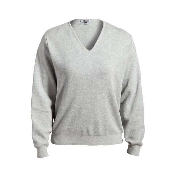 ALL-COTTON SWEATER, XS, GREY HEATHER