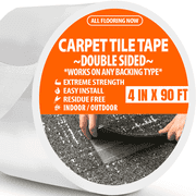 Carpet Tile Tape Wide Double Sided 4in x 90ft Heavy Duty Rug Tape Residue Free Indoor Outdoor All Flooring Now