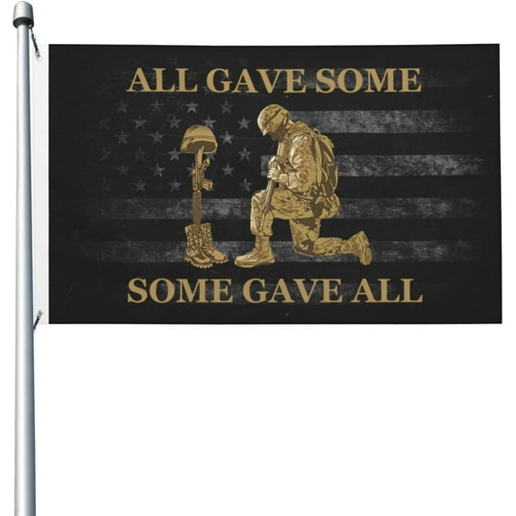 ALL GAVE SOME SOME GAVE ALL Flag 3x5 Foot Durable And Fade Resistant,Perfect For Any Balcony Or Courtyard,Garden Decorative Banner
