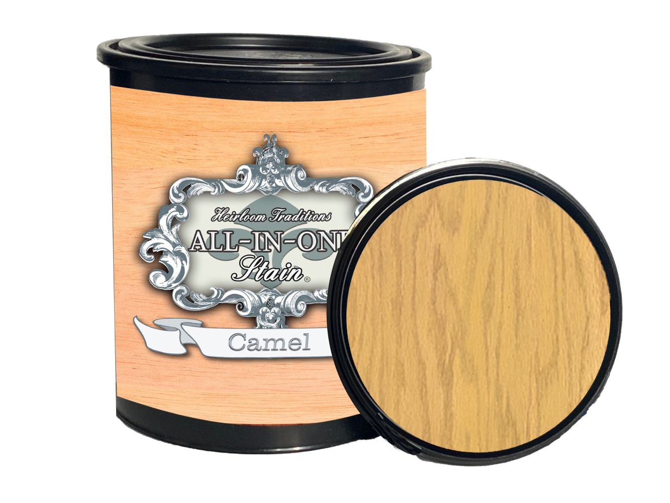 ALLINONE Gel Stain, Oil Based with Topcoat, no Sanding Required, Camel, 32oz