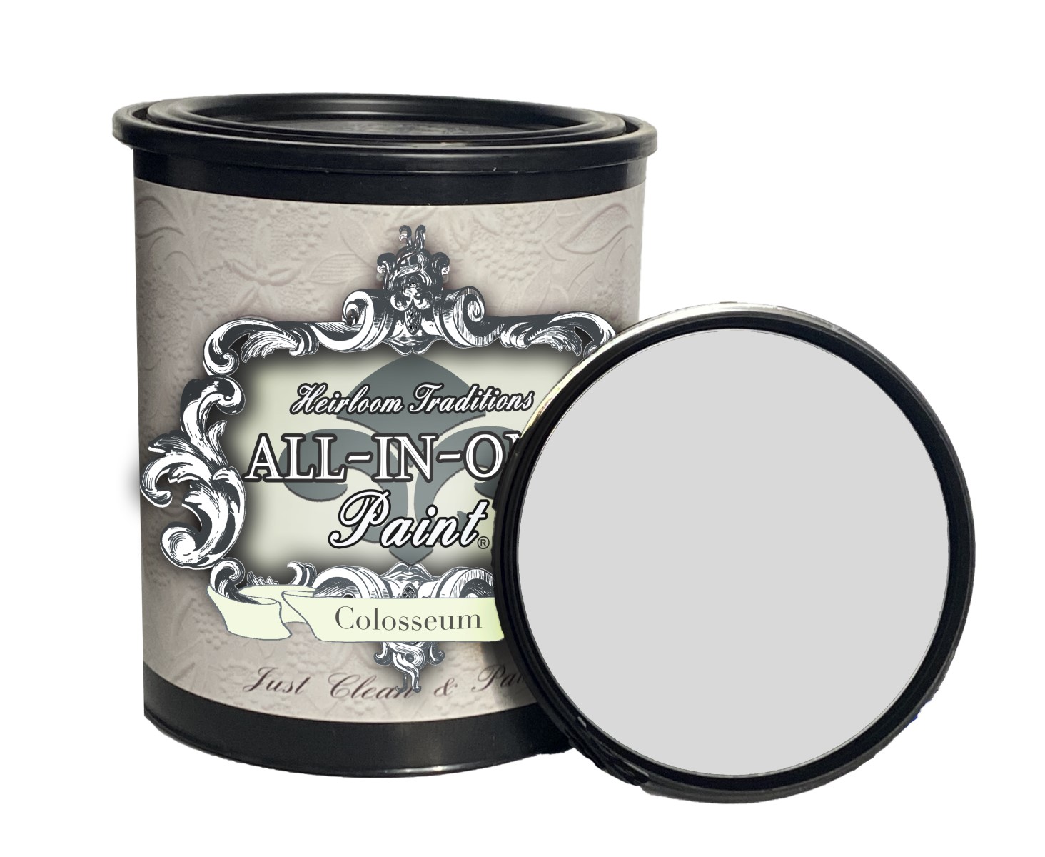 ALLINONE Paint, Colosseum (Gray White), 32 Fl Oz Quart. Durable