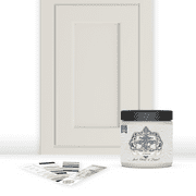 ALL-IN-ONE Paint, Durable cabinet and furniture paint. Built in primer and top coat, no sanding needed. Includes our 30 featured color card - Almond, 8oz Sample
