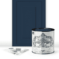 thumbnail image 1 of ALL-IN-ONE Paint, Durable cabinet and furniture paint. Built in primer and top coat, no sanding needed. Includes our 30 featured color card - Polo (dark navy), Quart, 1 of 4