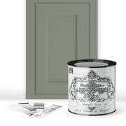 ALL-IN-ONE Paint, Durable cabinet and furniture paint. Built in primer and top coat, no sanding needed. Includes our 30 featured color card - Simply Sage, Quart
